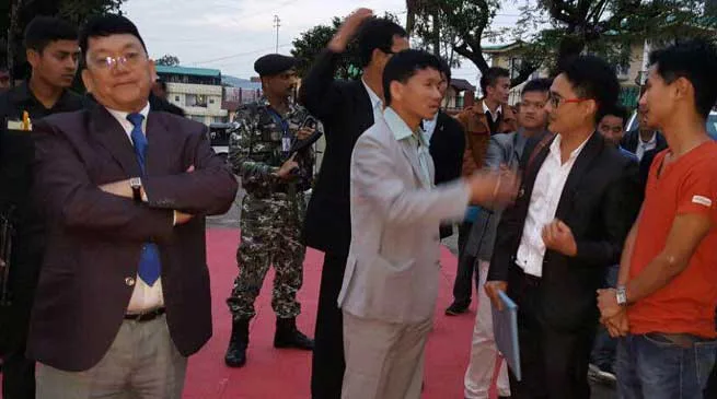 CM Pul visits Arunachal Bhawan in Shillong