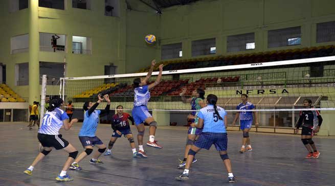 Coaching Camp for Volleyball Players Being Held at Maligaon