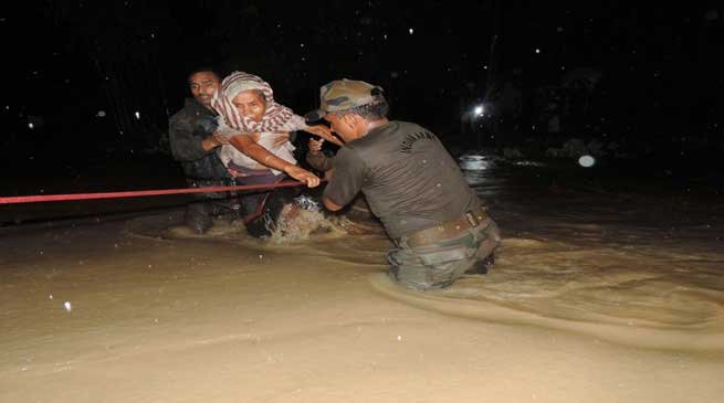 Fresh Floods in Diyun Circle Rendered 56 Families Homeless