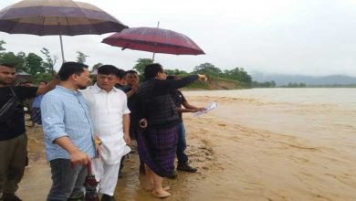 Deputy CM Chowna Mein Visits Flood Relief Camps