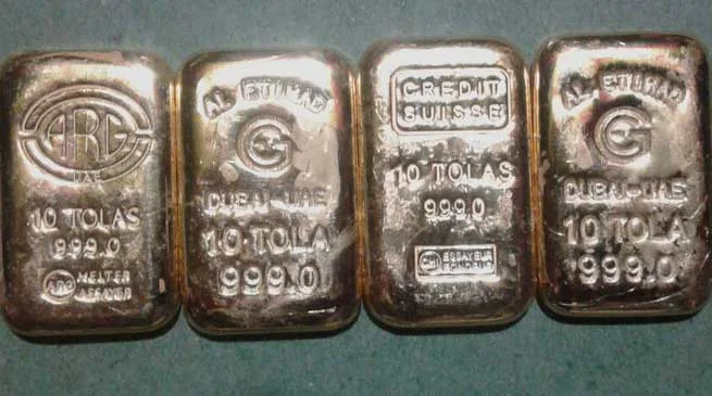 BSF Seized Gold Biscuit, Red Sandal Wood From Indo-Bangla Border