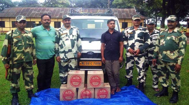 BSF Apprehended One Indian Liquor Smuggler