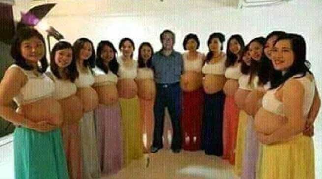 One Man, 13 Wives, All Pregnant at The Same Time