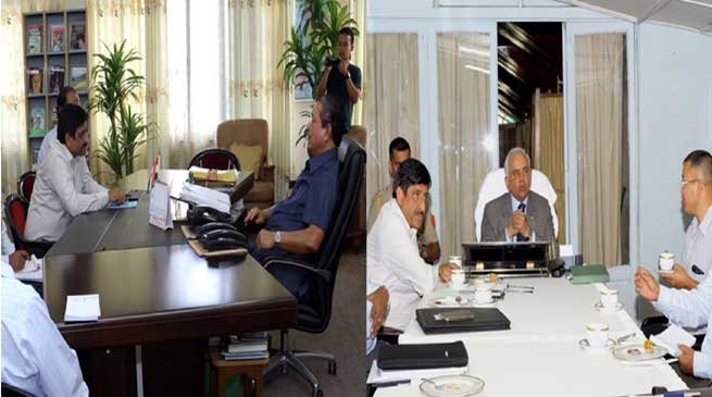 NFR GM Meets with Governor and CM Of Mizoram