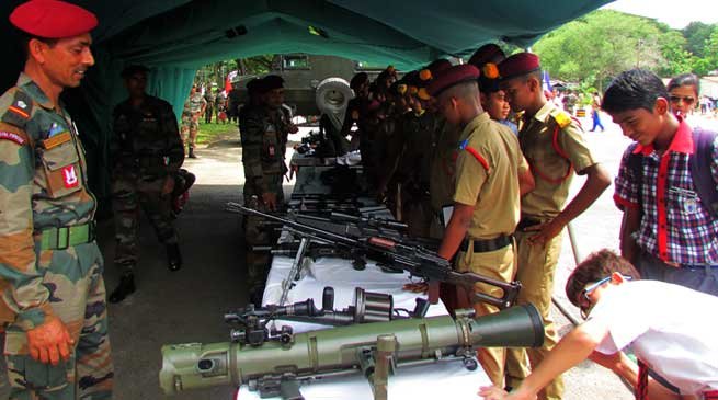 Army Organised Arms and Ammunition Exhibition at Narengi
