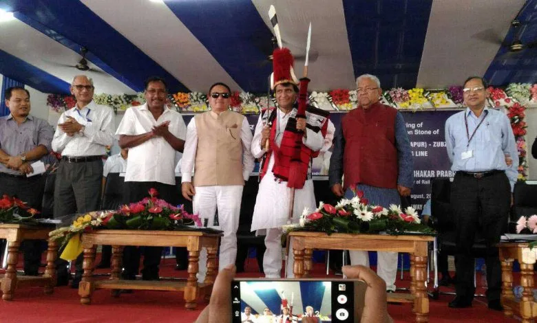 Prabhu Lays Foundation Stone to Bring Kohima on Railway Map