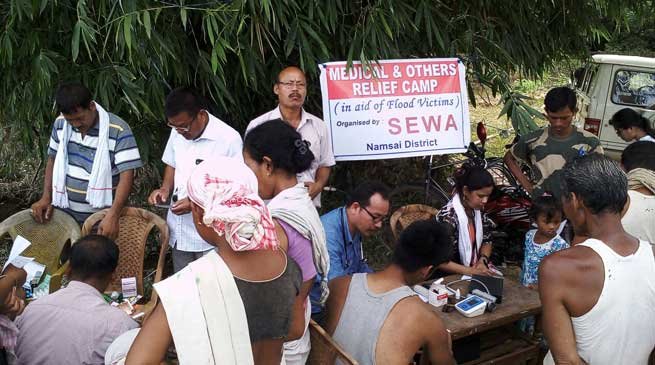 SEWA Organised a Free Medical Camp in Namsai