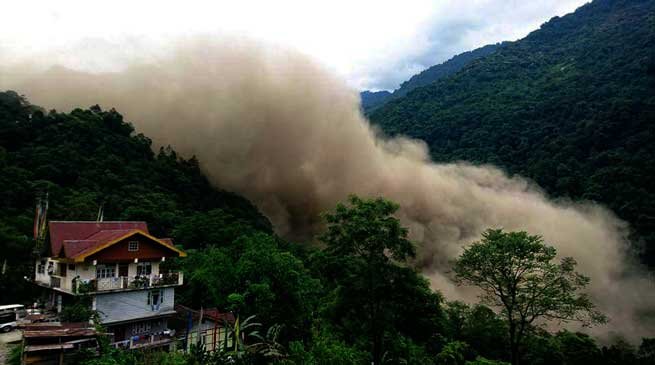Massive Landslide in North Sikkim, Created Artificial Lake