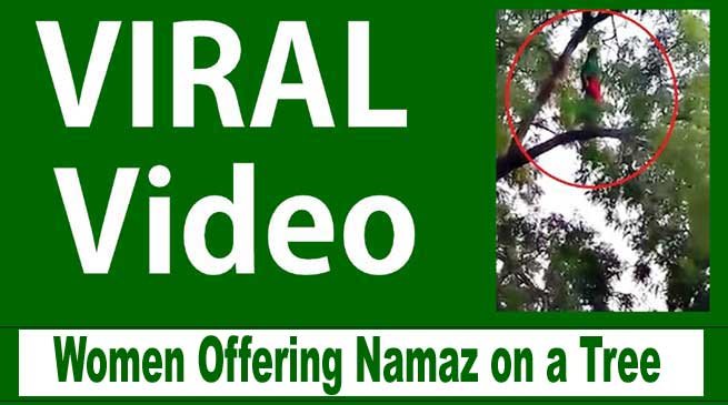 Viral Video- Women Disappears After Offering Namaz on a Tree Branch