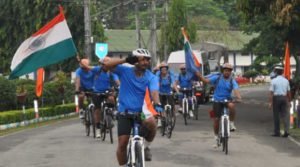 IAF organised Cycling Expedition from Chabua Air Base to Delhi