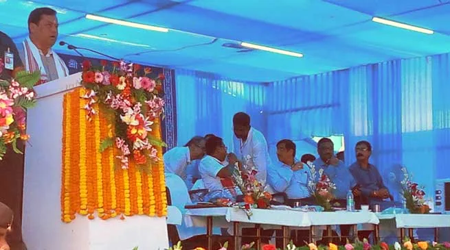 Foundation stone of Hojai-Lumding Doubling laid by CM Assam & MOSR