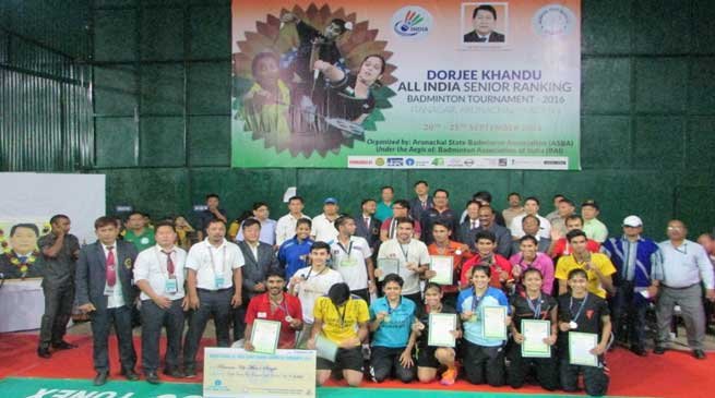 Dorjee Khandu All India Senior Ranking Badminton Tournament 2016 Begins