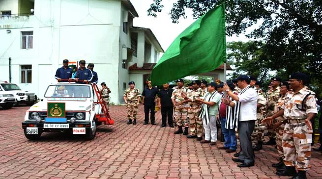 Itanagar- Khandu Flags off ITBPF-IMF Mt Kangto Joint Expedition 2016
