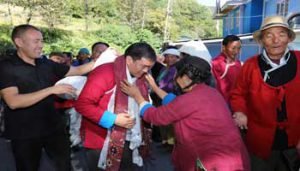 Unprecedented Reception of Pema Khandu in Tawang