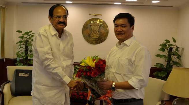 Khandu gets overall supports from Union Ministers