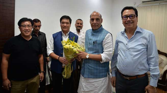 Arunachal needs to raise three more IRBn- Khandu to Rajnath