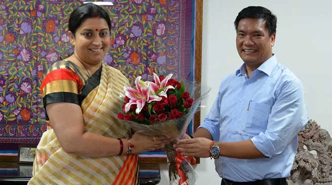 Irani agreed to Sanction Composite Textile Park for Arunachal Pradesh