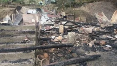 Quarter of Assistant Engineer Gutted to Ashes
