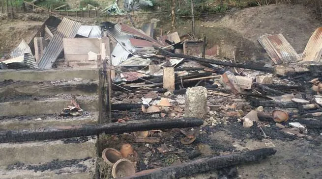 Quarter of Assistant Engineer Gutted to Ashes