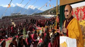 Thousands gathered at Tawang to listen to His Holiness spiritual talks