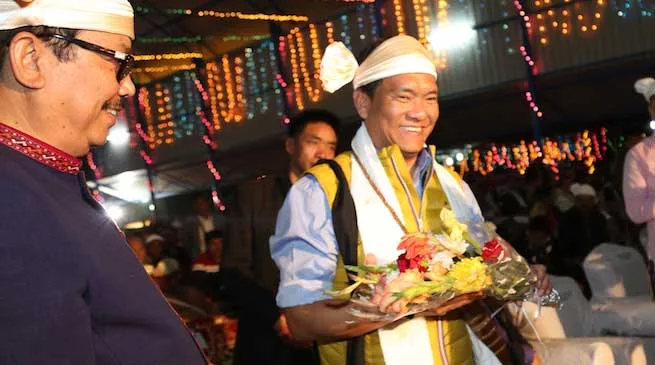 Khandu attends Poi Pee Mau Tai 2111 at Namsai
