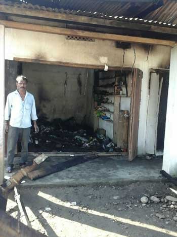 Six Shops at Kharsang Bazar Gutted to Ashes