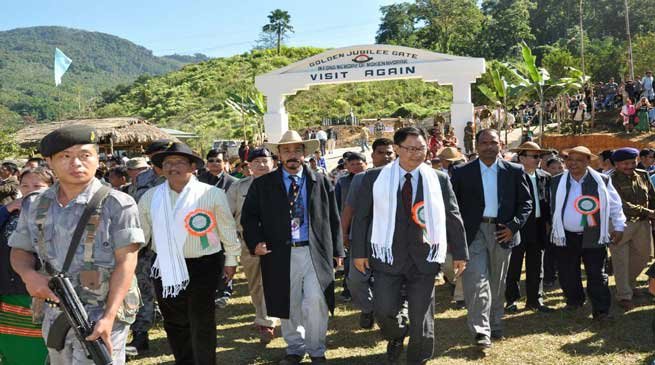 Rijiju inaugurated Golden Jubilee Gate erected in fond memory of Late Moken Nyorak