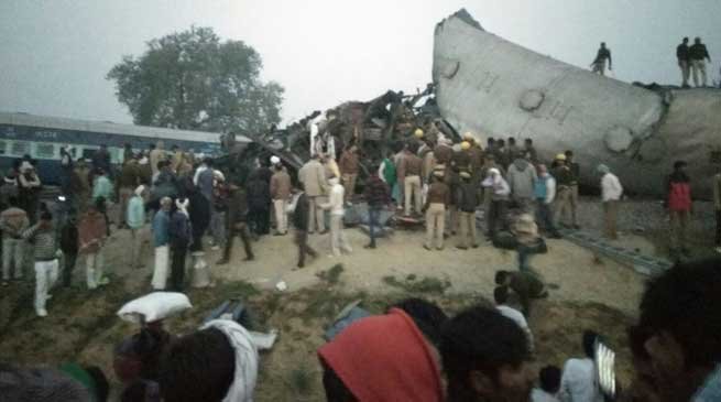 Indore- Patna Exp derails, Death Toll rises to 90