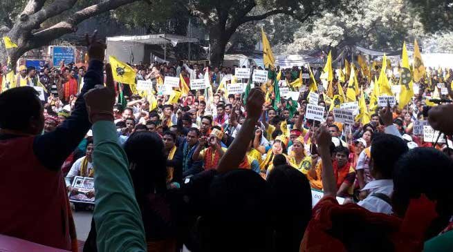 Bodos stages Dharna in Jantar Mantar demanding Bodoland State