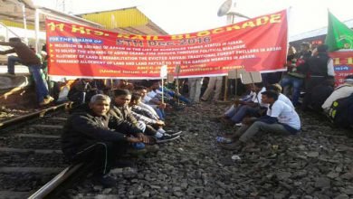 Assam- Adivasis Blockade Railway Track demanding ST status