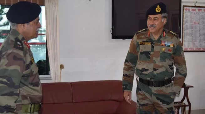Lt Gen DS Ahuja Goc 101 Area Visits Guwahati