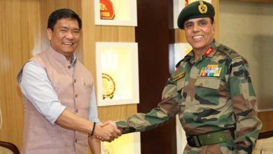 Corps Commander Lt Gen AS Bedi meets Chief Minister Pema Khandu