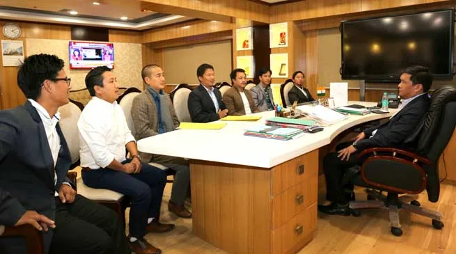 AAPSU delegates meets Chief Minister Pema Khandu