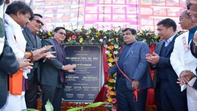 Gadkari inaugurates two Major Road Projects in Arunachal