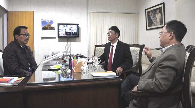 Pasighat- Dy Cm Chowna Mein Visits State University Site