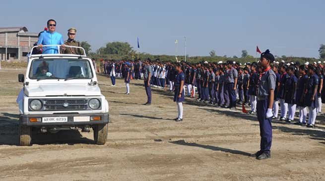 Namsai- 68th Republic Day celebrated, Chowna Mein unfurled the National Flag