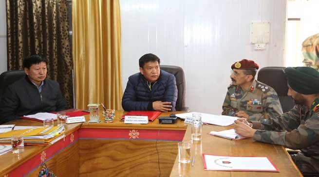 Tawang- Khandu holds review meeting with Army on land acquisition