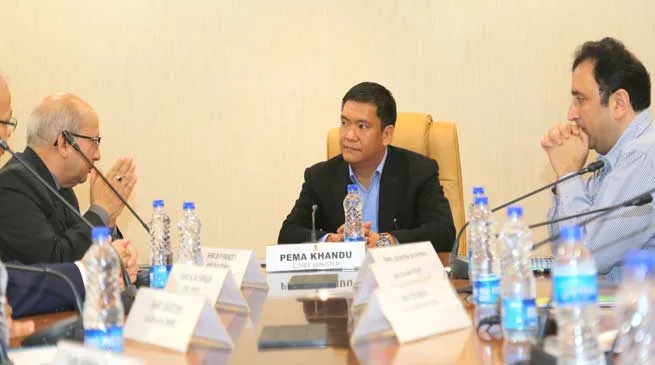 Khandu meets Power people to give boost to Hydro Power Sector