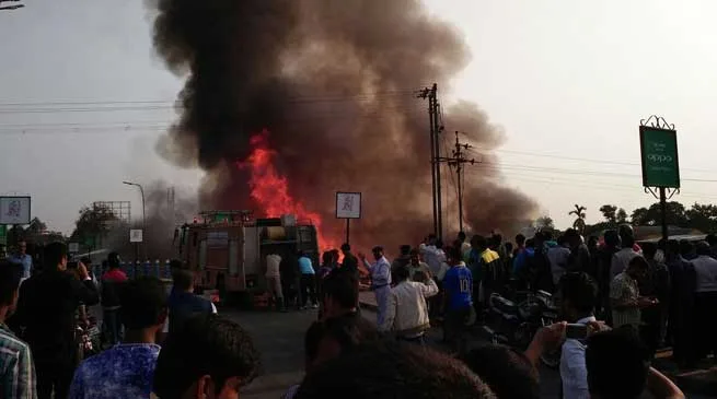 Photo Story- Huge Fire Breaks out in Dibrugarh