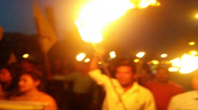 ABSU Torch Light Rally in support of Hunger Strike