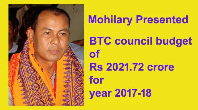 Mohilary presented the council budget of Rs 2021.72 crore
