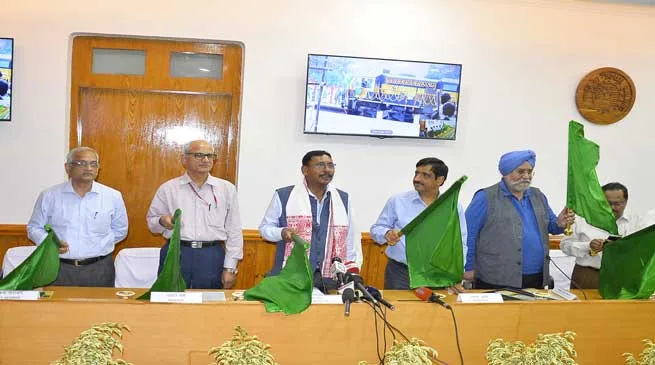 First BG Pssenger train in Baraigram-Dullabcherra section flagged off