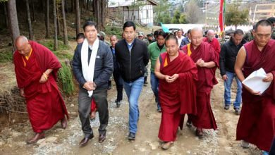 Tawang- Khandu visits Thubten Shedrubling Foundation Site