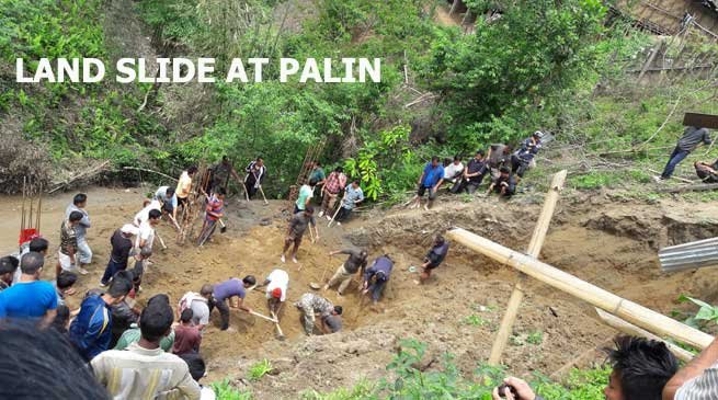 Three Dead in Landslide in Palin- CM Expressed Shock and Sorrow