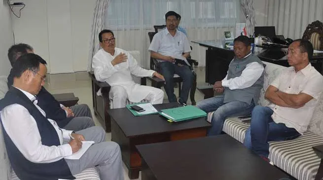 Dy CM Discuss Issues related to Chandranagar - Itanagar Four Lane Highway