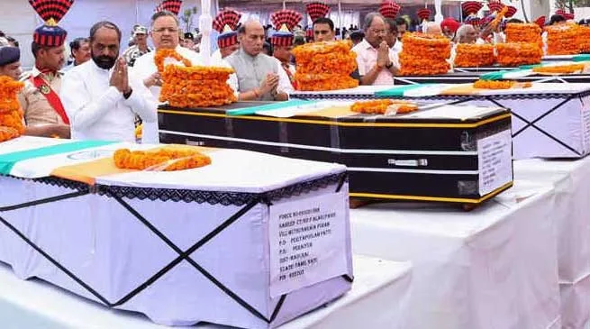 Sukma Maoist Attack- Rajnath singh pays Tribute to CRPF Martyrs