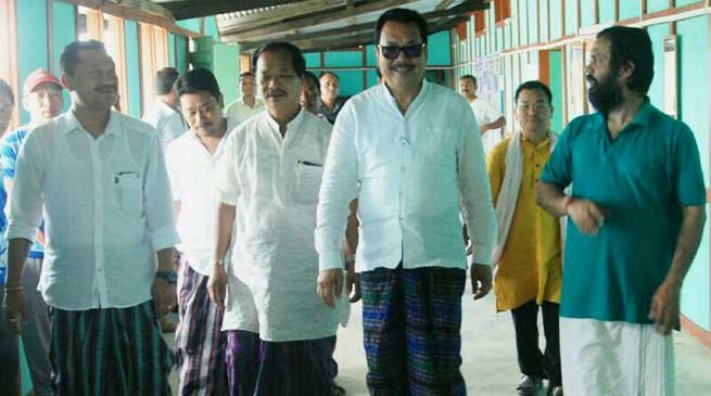 Chowna Mein Visits RSS Officier Training Camp at Manmaw village