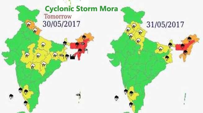 Cyclonic storm ‘Mora’ may trigger rain in northeast