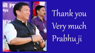 Khandu says Thanks to Prabhu for Railway projects in Arunachal