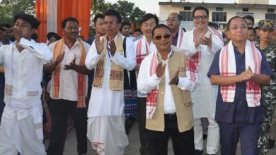 Different Communities Celebrates Rongali Bihu together at Mahadevpur